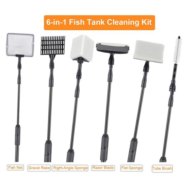 Hygger  6-in-1 Aquarium Cleaning Tool Kit