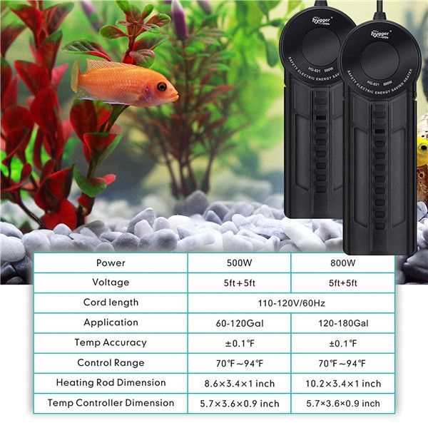Hygger Aquarium Heater Immersion Heater