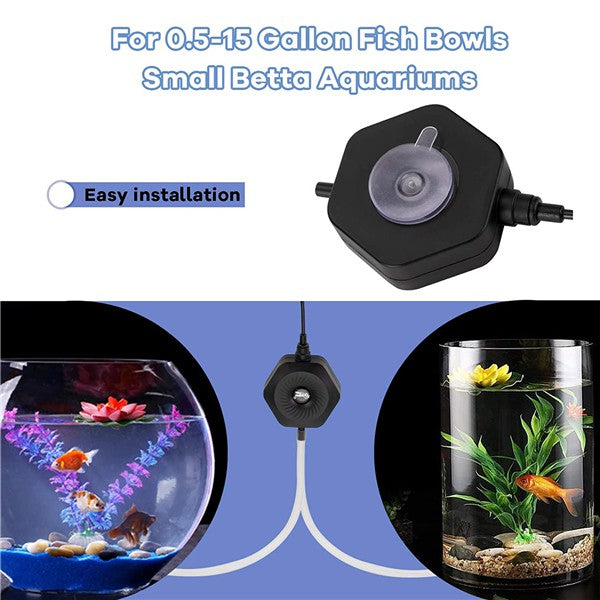 Hygger Aquarium Hexagon Air Pump with Accessories