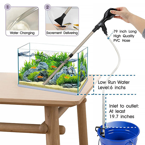 Hygger Hand-Operated Ball Aquarium Water Changer