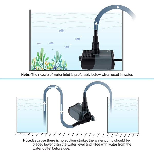 Hygger 10W Outdoor Fountain Submersible Water Pump