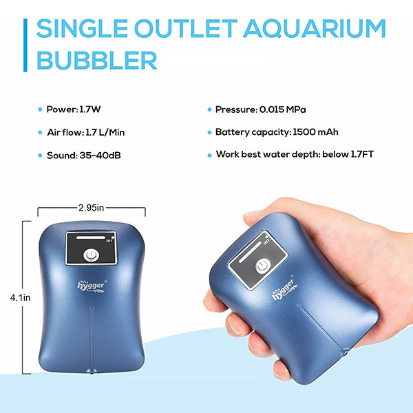 Hygger Portable Aquarium Air Pump