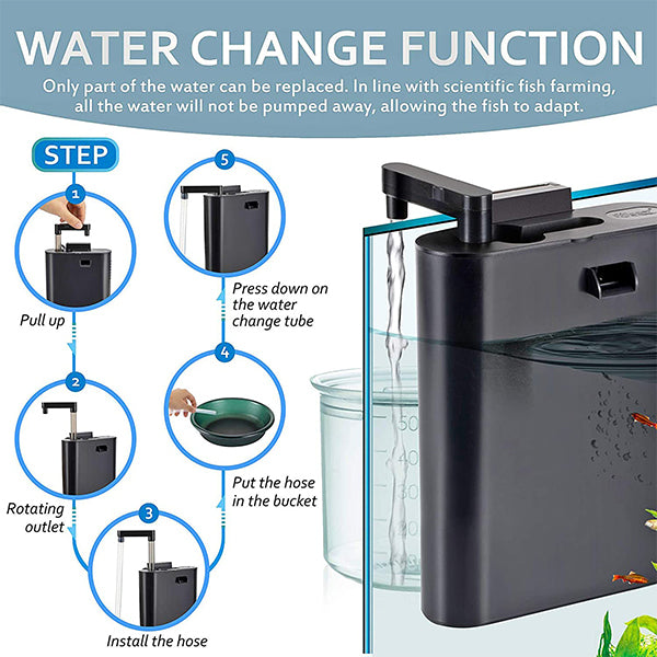 Hygger 3 in 1 Aquarium Filter Water Changer