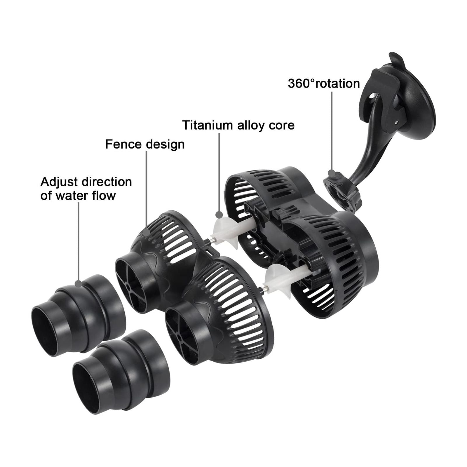 Bomba De Circulación Para Acuario Hygger - 3997 L/h, 6W, Rotación 360° - Para Tanques De 154 A 378 Litros