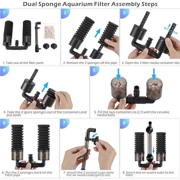 hygger Luz LED para acuario de espectro completo con clip, 26 W de día hygger Luz LED para acuario de espectro completo con clip, 26 W de día