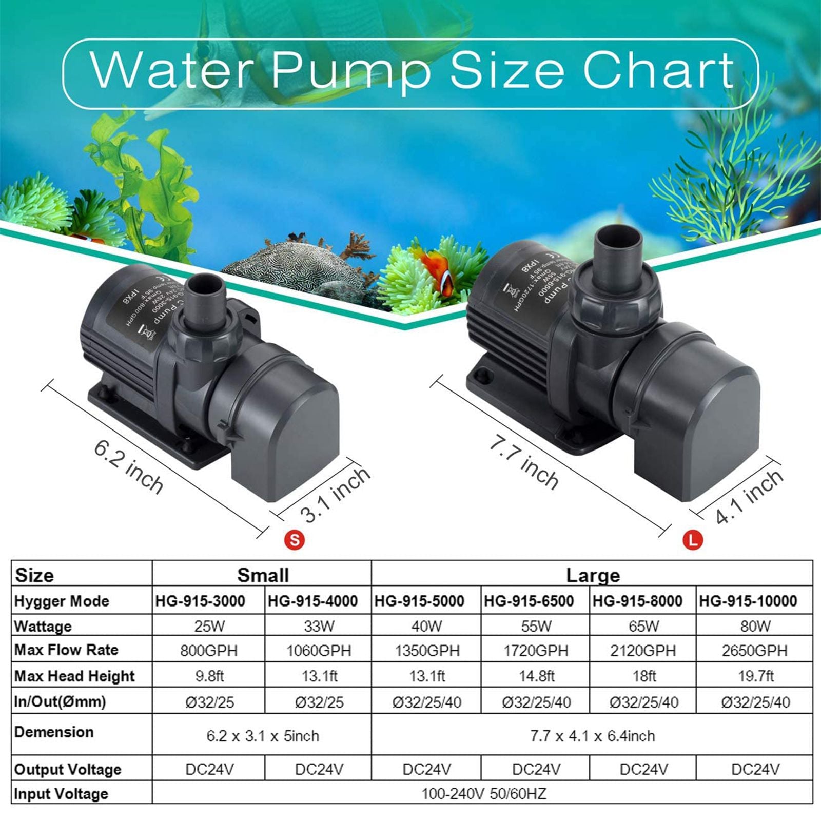 Hygger Aquarium DC Water Pump