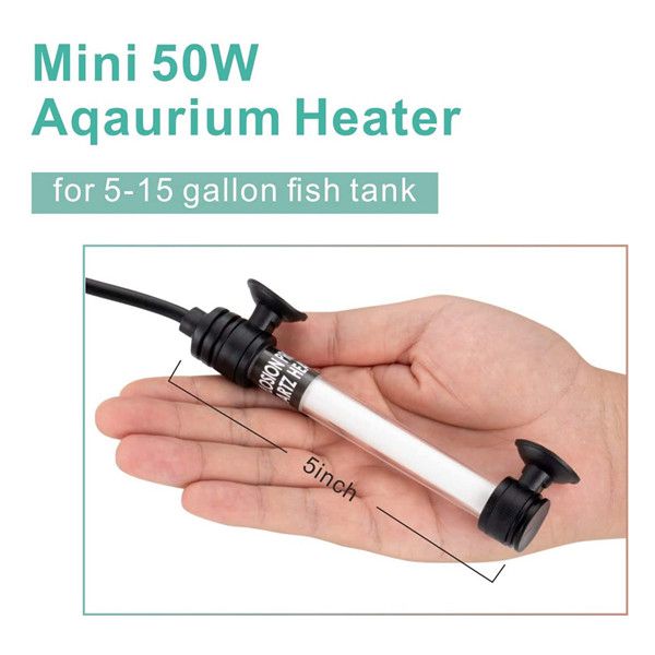 Hygger Mini Quartz Glass Aquarium Heater with External Controller