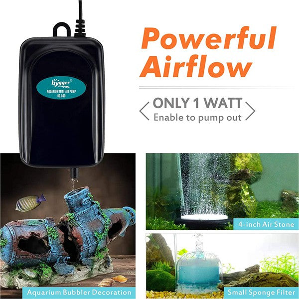 Hygger Small Aquarium Air Pump