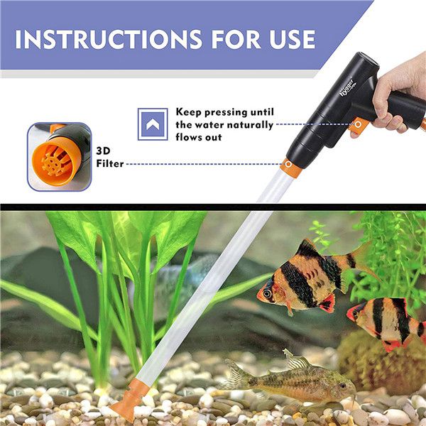 Hygger Hand-Operated Pumps for Aquariums Aquarium Water Changer