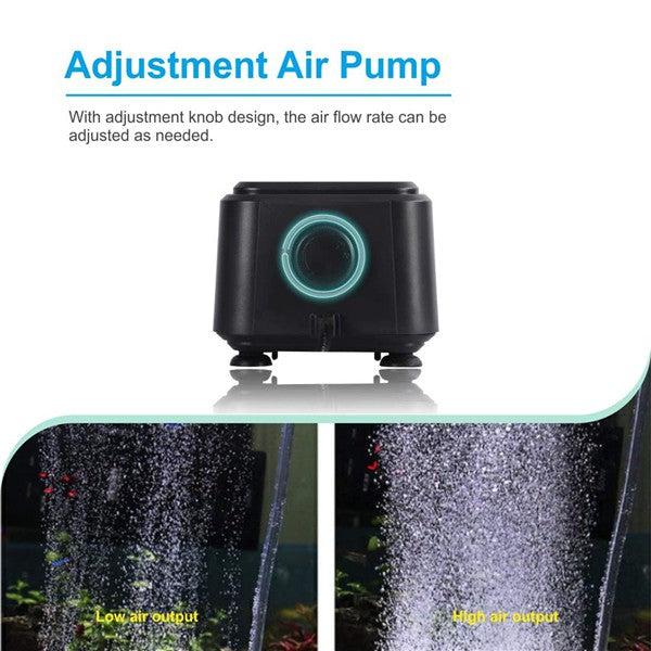 Hygger Super Quiet Air Pump for Aquariums