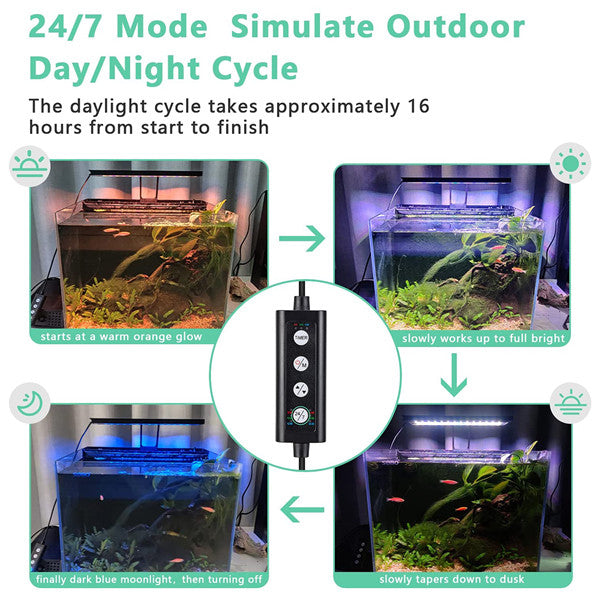 hygger Remote Control LED Aquarium Light - hygger