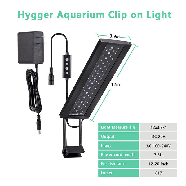 Hygger Clip On 24/7 Aquarium Light