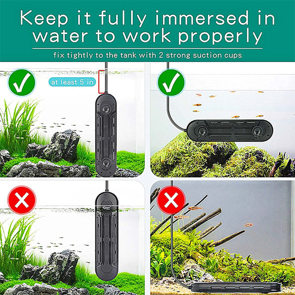 Fish Tank Heater 300W US Plug Aquarium Submersible Heater Heating